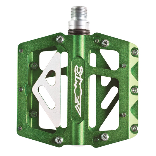 AZONIC | 420 Flats Pedal Anodized Green